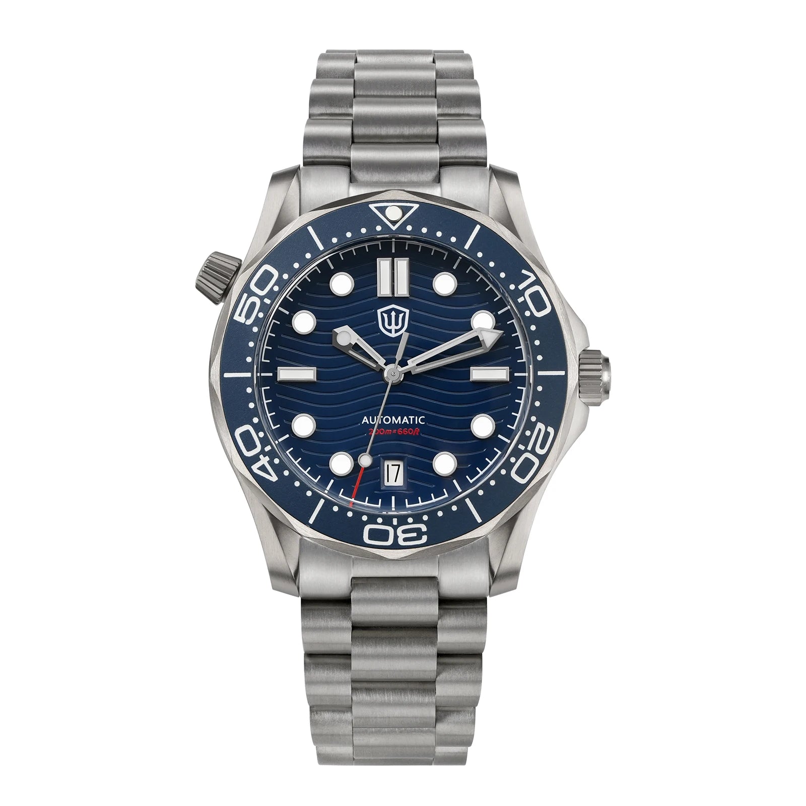 Men's Titanium Automatic Watch – Domed Sapphire Crystal Dive Watch