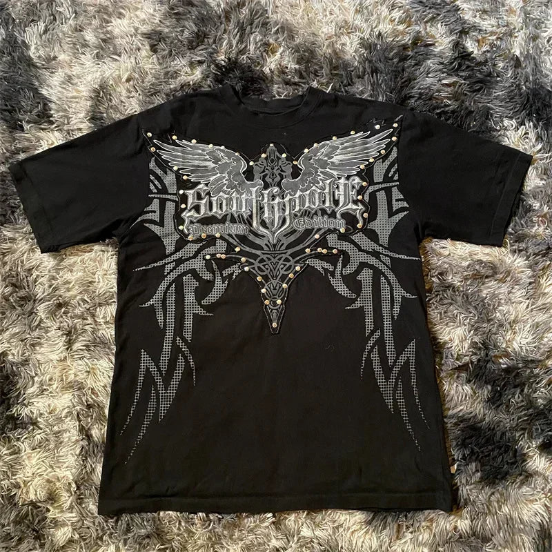 Men's Skull Print Graphic T-Shirt – Glow-in-the-Dark Streetwear Tee