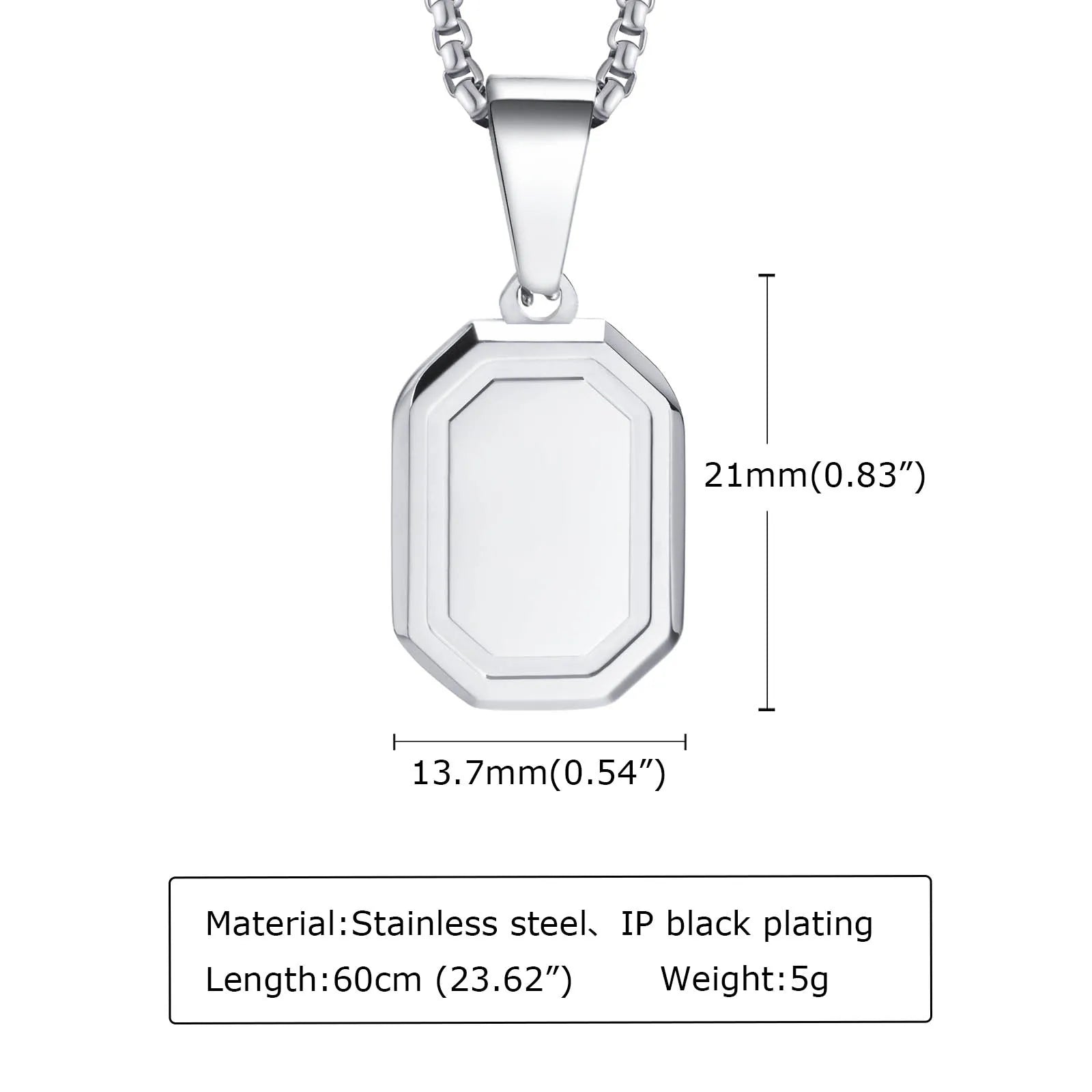 Men's Compass Pendant Necklace – Stainless Steel Chain