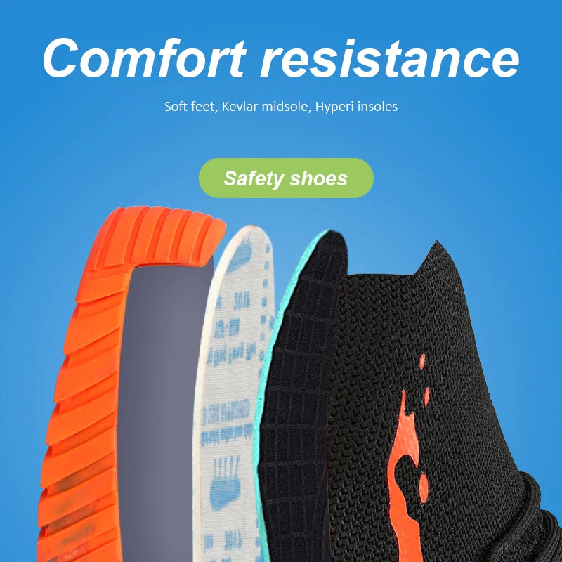 Men's Steel Toe Safety Boots – Puncture-Resistant Work Shoes