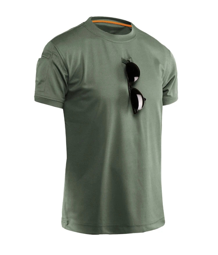 Men's Quick-Dry Tactical T-Shirt – Breathable Outdoor Tee