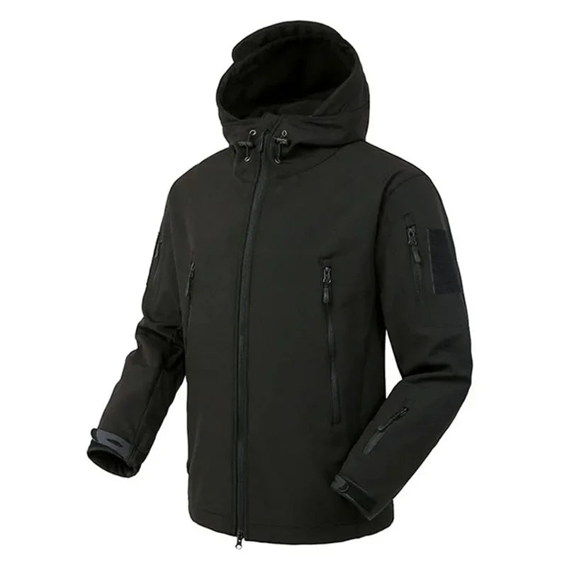 Men's Softshell Tactical Jacket – Windproof Waterproof Bomber Coat