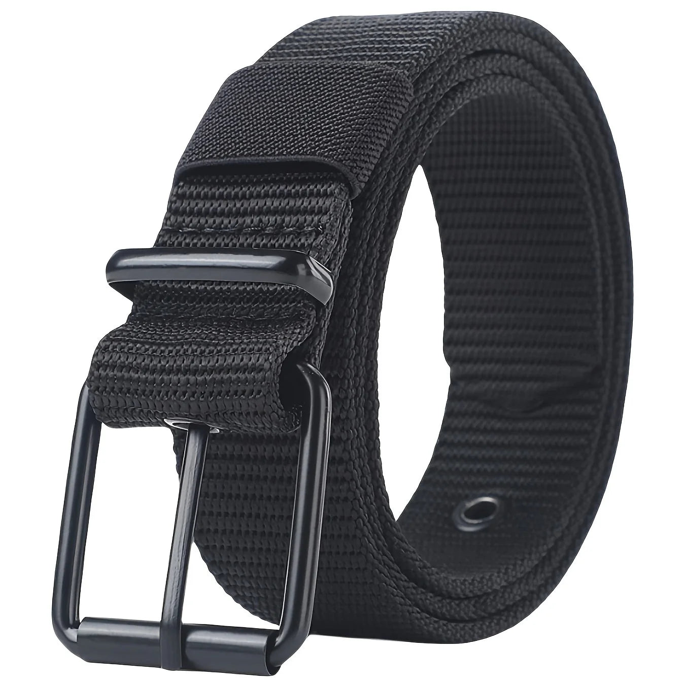 Men's Tactical Canvas Belt – Heavy-Duty Nylon Buckle Belt