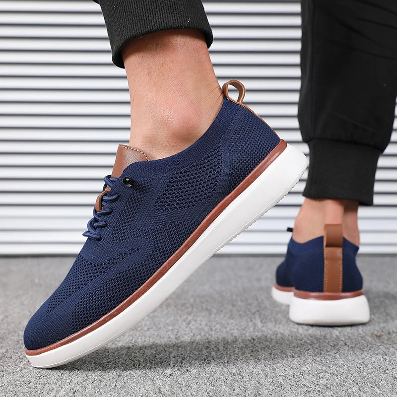 Men's Lightweight Knitted Trainers – All-Day Comfort Walking Shoes