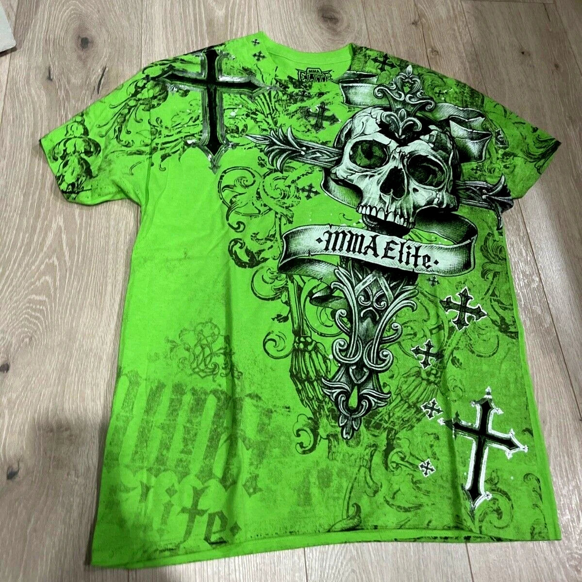 Men's Skull Print Graphic T-Shirt – Glow-in-the-Dark Streetwear Tee