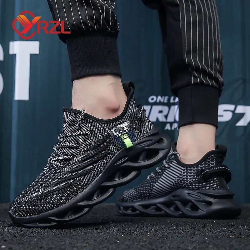 Men's Lightweight Running Trainers – Breathable Mesh Sneakers
