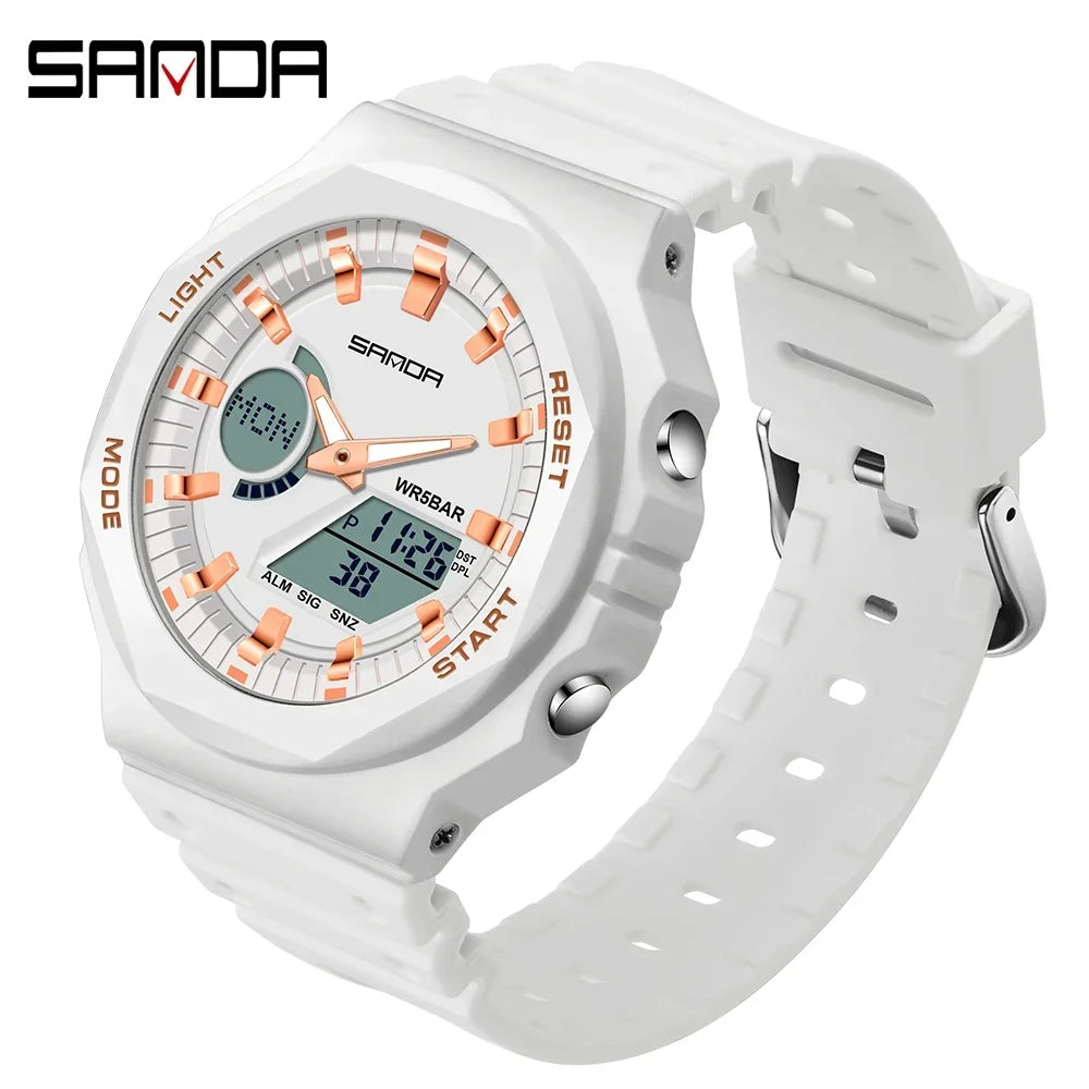Men's Digital Sports Watch – Waterproof LED Military-Style Watch