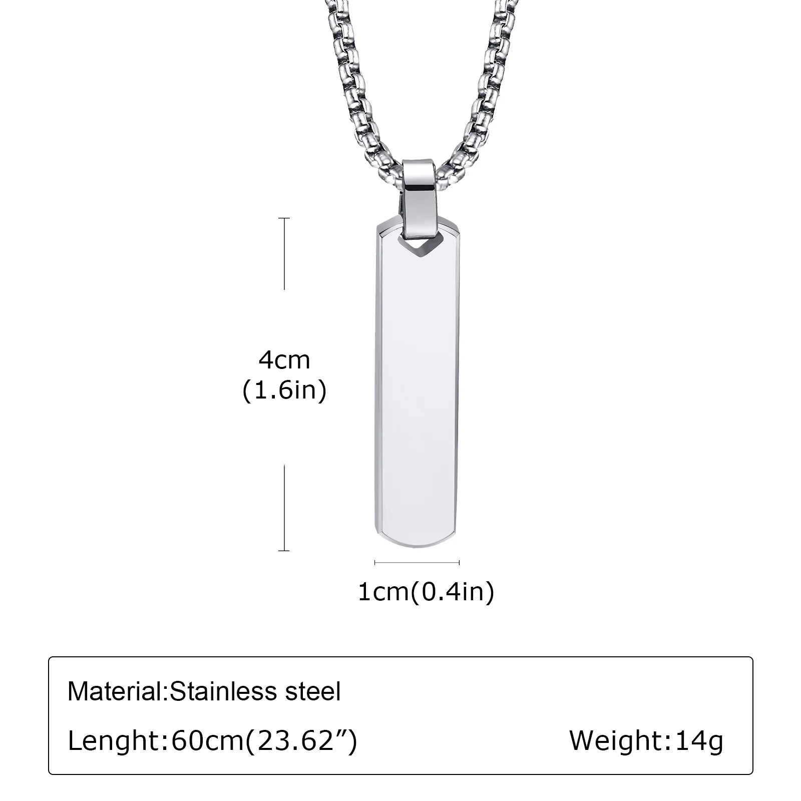 Men's Compass Pendant Necklace – Stainless Steel Chain