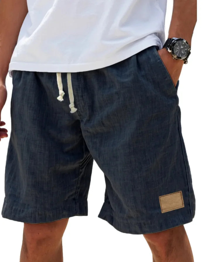 Men's Cotton Linen Shorts – Retro Streetwear Casual Shorts