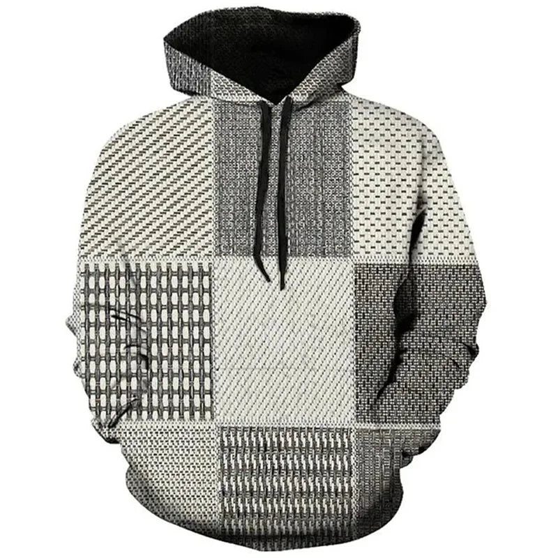 Unisex Plaid Print Hoodie – Colourful Streetwear Pullover