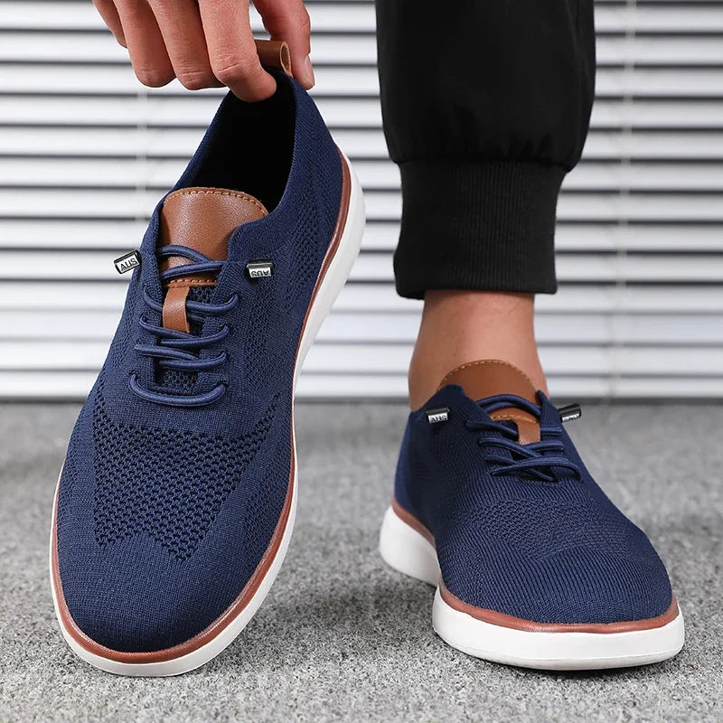 Men's Lightweight Knitted Trainers – All-Day Comfort Walking Shoes