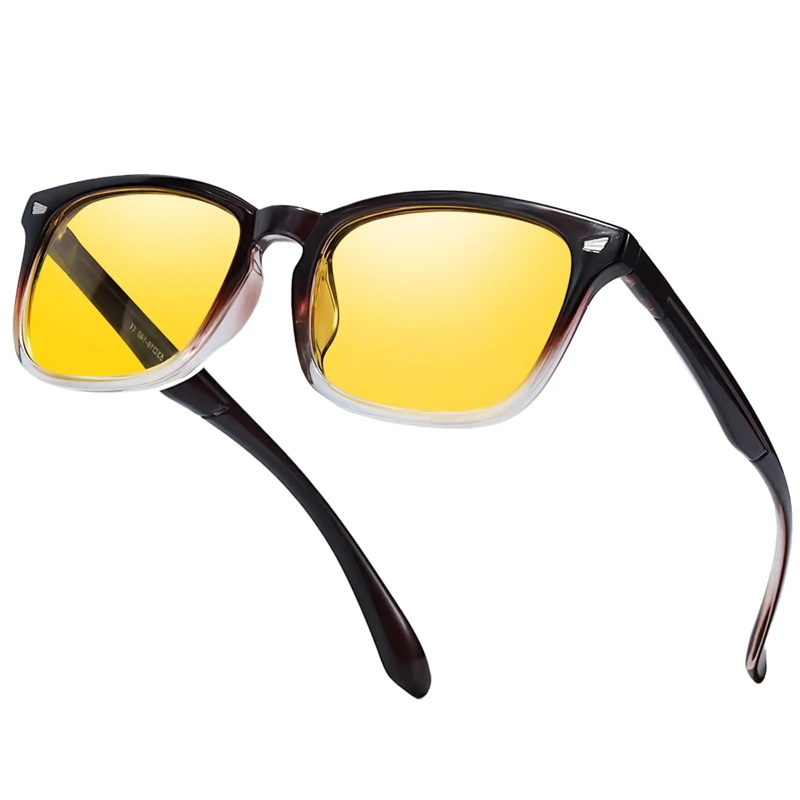 Men's Night Driving Glasses – Polarised Anti-Glare Yellow Lens
