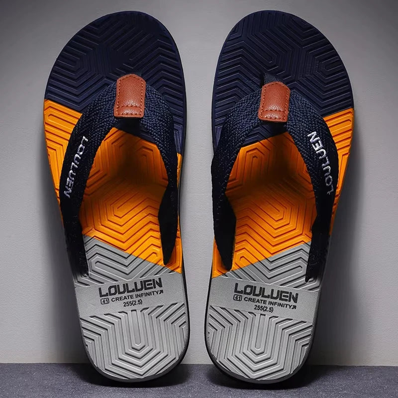 Men's Breathable Beach Flip Flops – Casual Summer Sandals