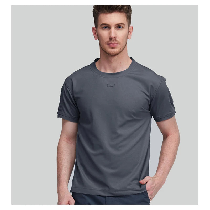 Men's Quick-Dry Tactical T-Shirt – Breathable Outdoor Tee