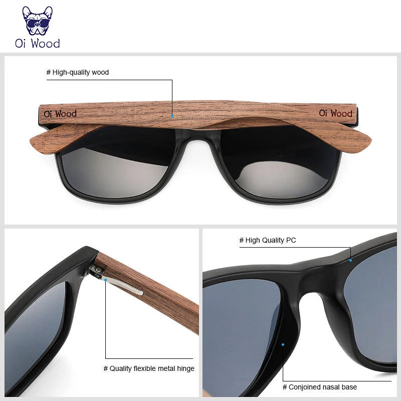 Men's Wooden Sunglasses – Polarized Fashion Eyewear