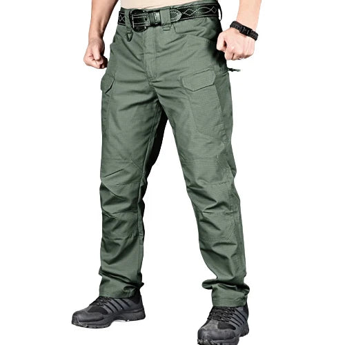 Men's Combat Cargo Trousers – Multi-Pocket Military Style Pants (Plus Size)
