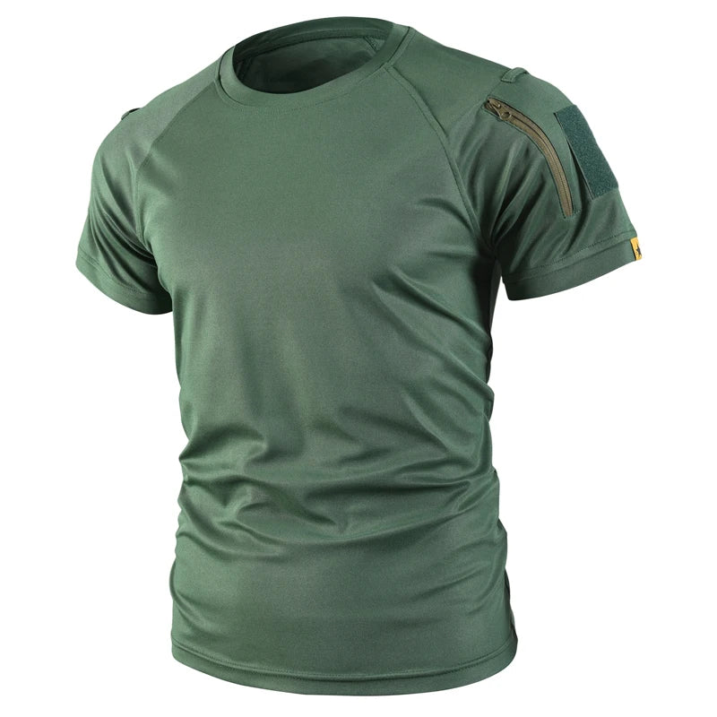 Men's Quick-Dry Tactical T-Shirt – Breathable Outdoor Tee