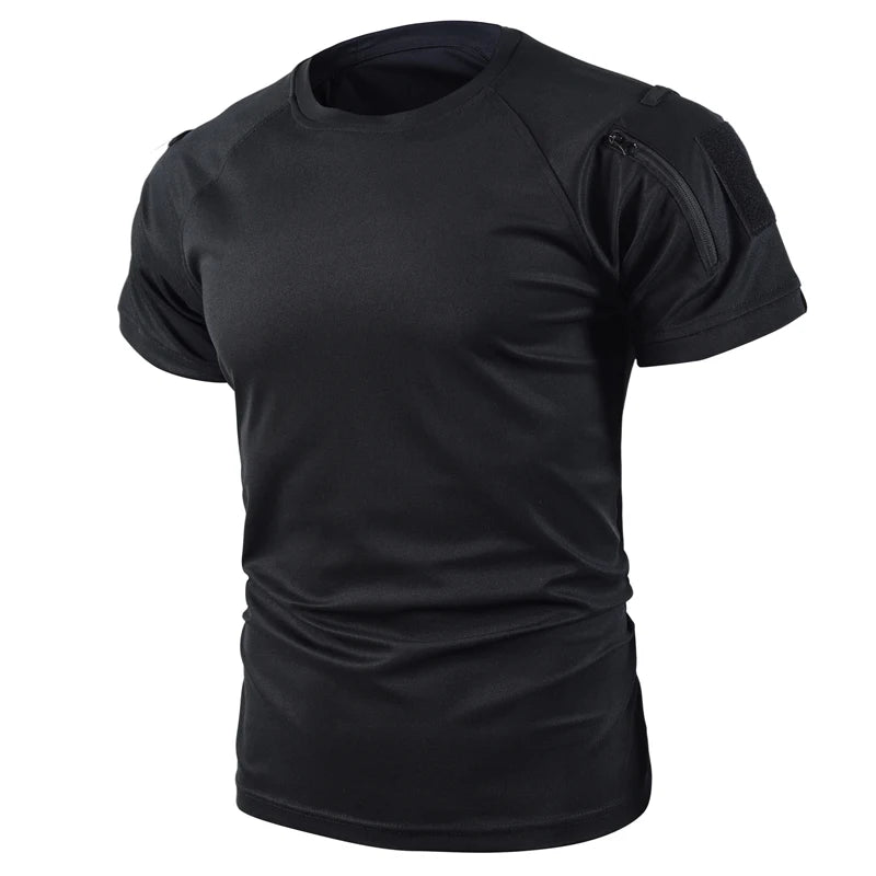 Men's Quick-Dry Tactical T-Shirt – Breathable Outdoor Tee