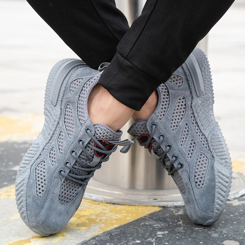 Men's Steel Toe Work Shoes – Breathable Safety Sneakers