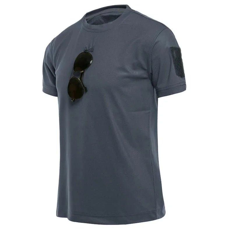 Men's Quick-Dry Tactical T-Shirt – Outdoor Hiking Tee