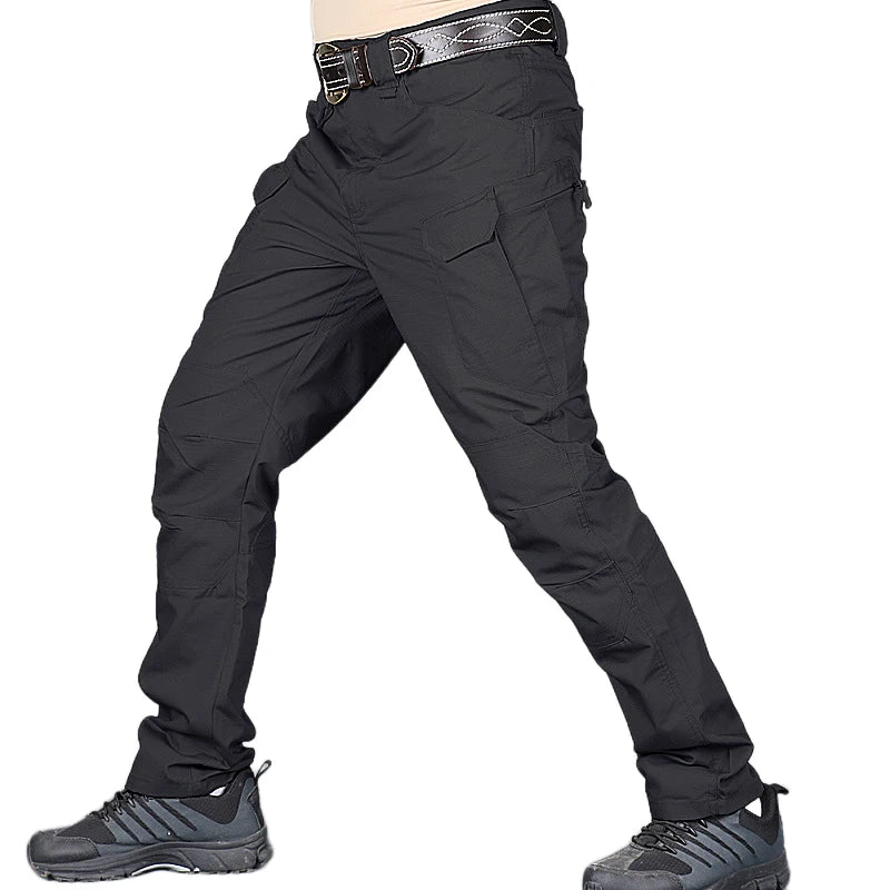 Men's Combat Cargo Trousers – Multi-Pocket Military Style Pants (Plus Size)