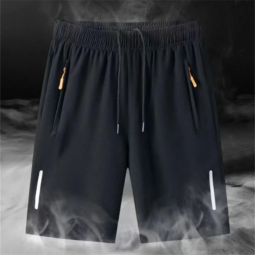Men's Ice Silk Beach Shorts – Quick-Dry Sports Shorts
