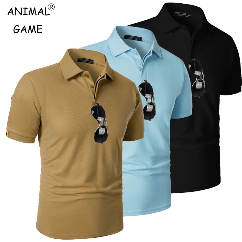 Men's Oversized Tennis Polo Shirt – Moisture-Wicking Sports Top