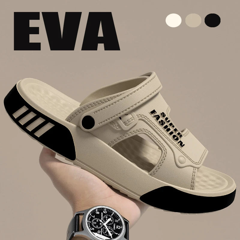 Men's EVA Slide Sandals – Soft-Sole Indoor & Outdoor Slippers