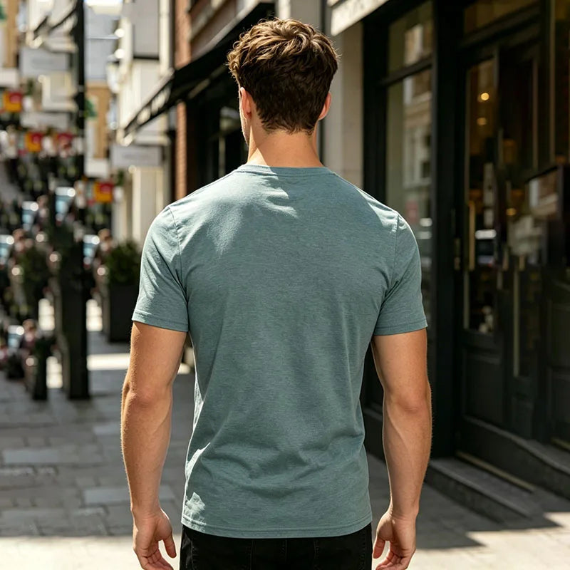 Men's Oversized Retro T-Shirt – Loose Fit Casual Tee