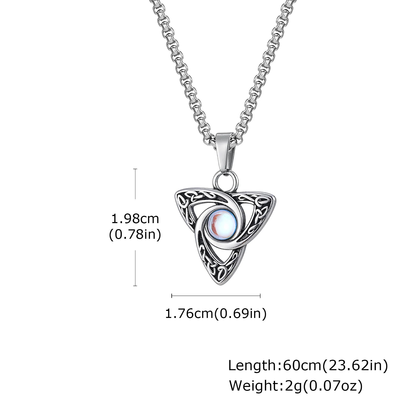 Men's Compass Pendant Necklace – Stainless Steel Chain