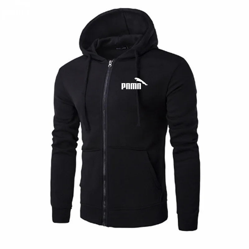 Men's Zip-Up Hoodie Jacket – Slim Fit Sweatshirt