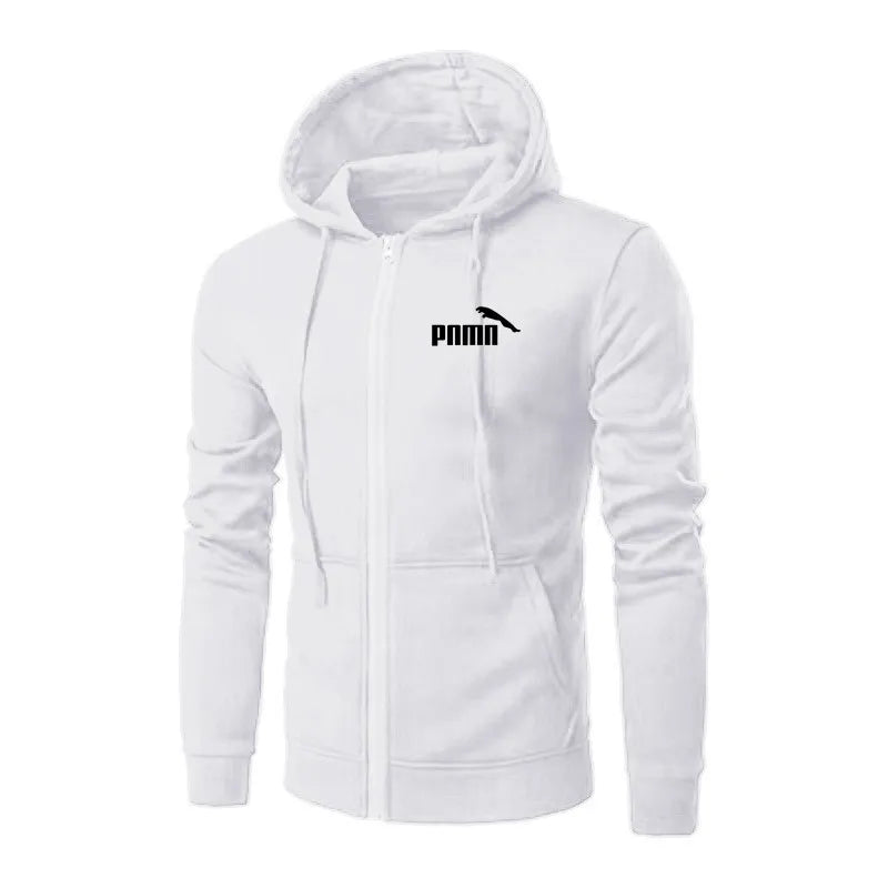 Men's Zip-Up Hoodie Jacket – Slim Fit Sweatshirt