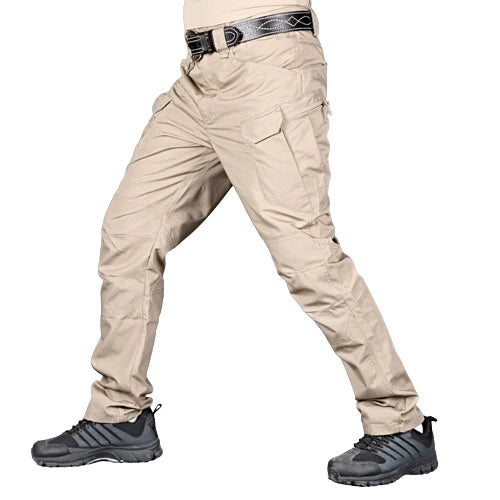 Men's Combat Cargo Trousers – Multi-Pocket Military Style Pants (Plus Size)