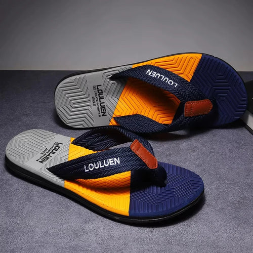 Men's Breathable Beach Flip Flops – Casual Summer Sandals