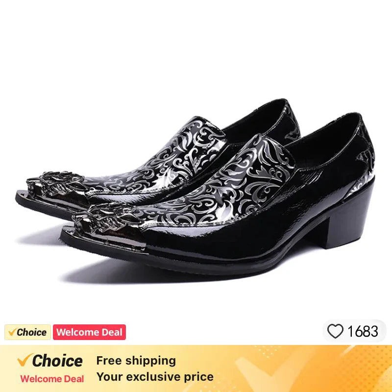 Men's Leather Loafers – Formal Slip-On Dress Shoes
