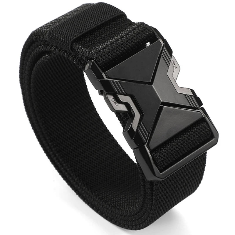 Men's Tactical Canvas Belt – Heavy-Duty Nylon Buckle Belt