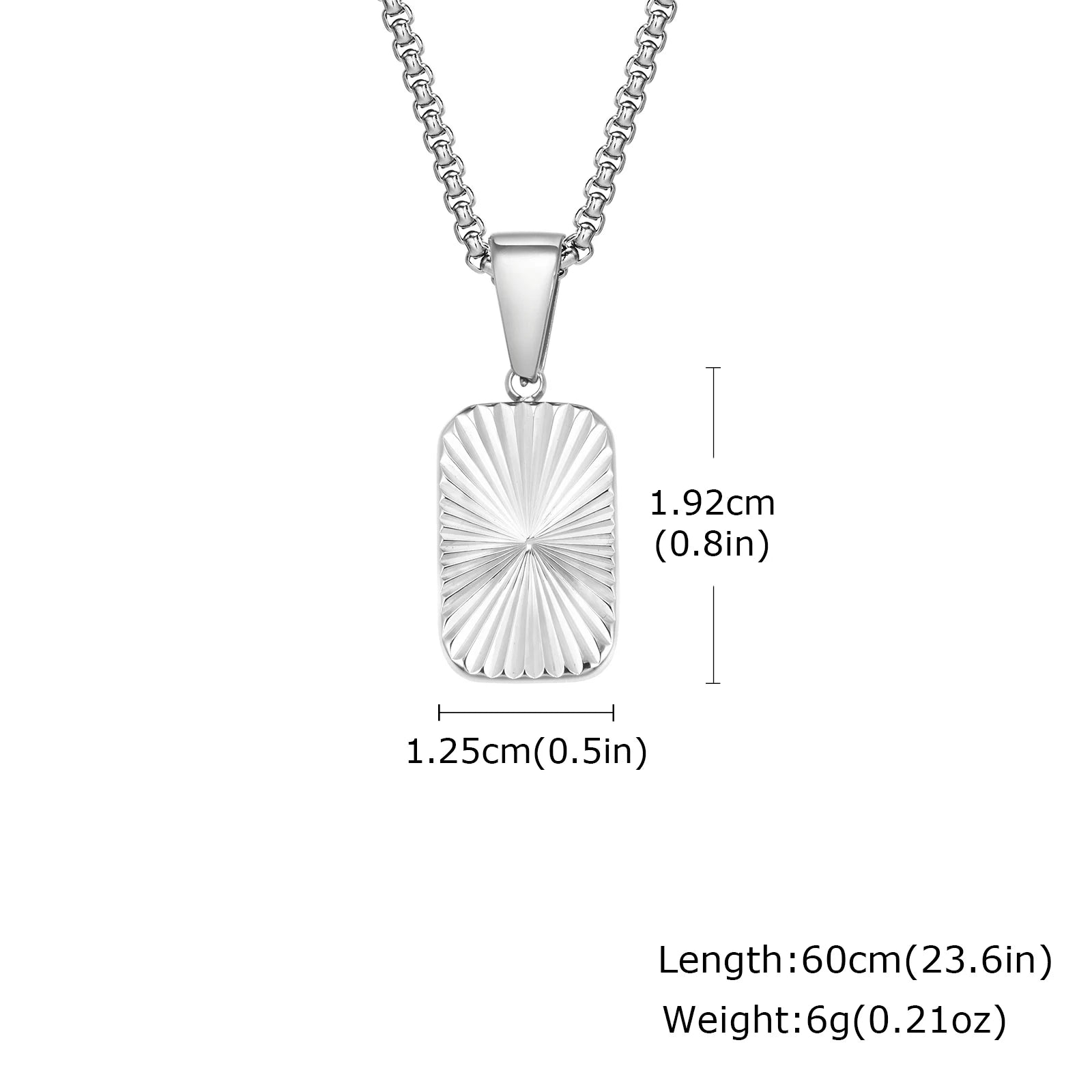 Men's Compass Pendant Necklace – Stainless Steel Chain