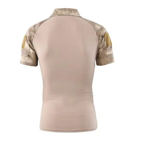 Men's Camo Combat Shirt – Quick-Dry Tactical T-Shirt