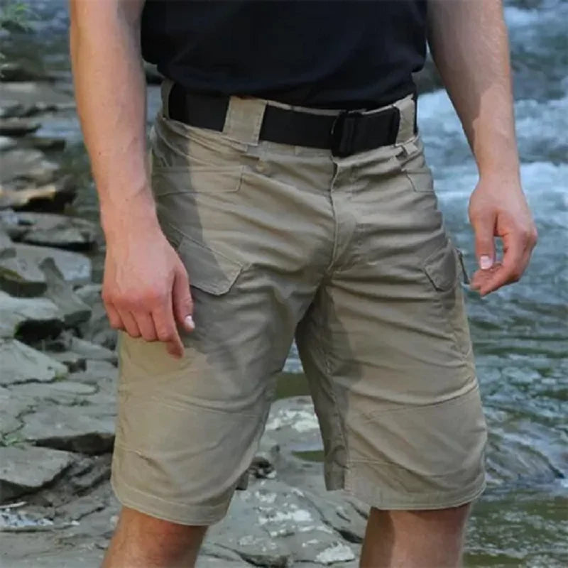 Men's Tactical Cargo Shorts – Waterproof Multi-Pocket Shorts