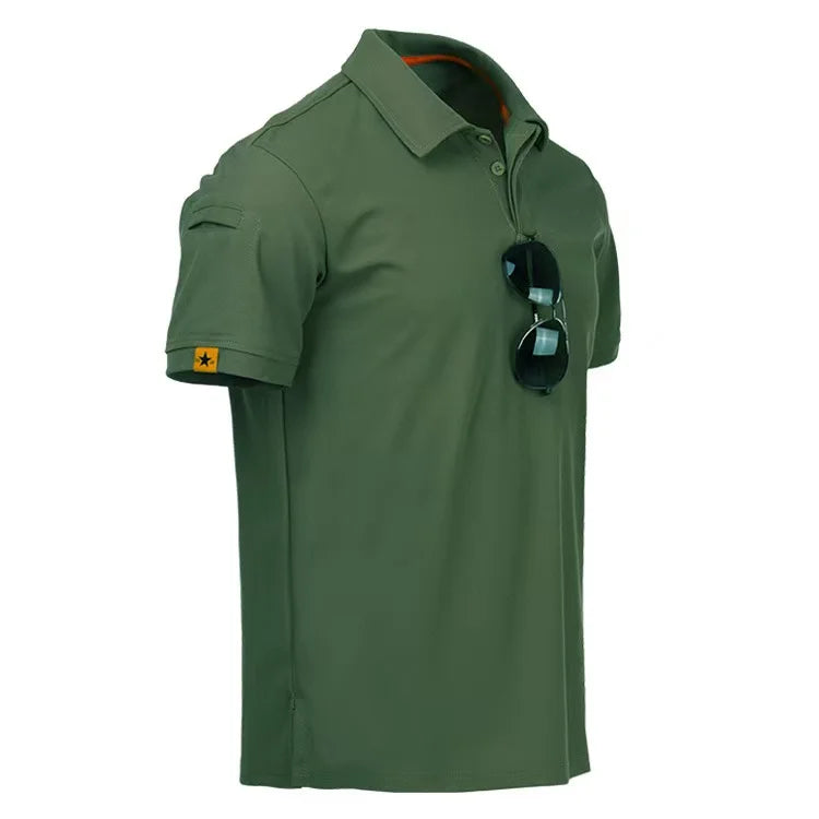 Men's Quick-Dry Tactical T-Shirt – Breathable Outdoor Tee