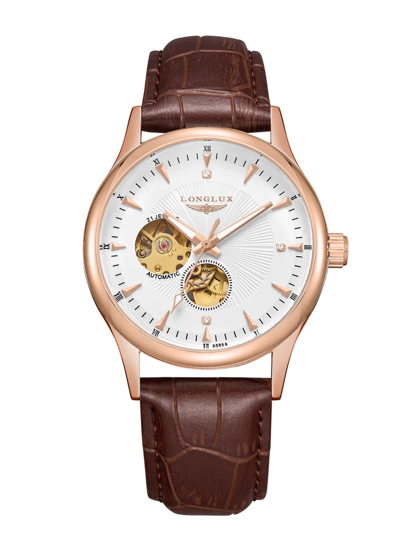 Men's Skeleton Automatic Watch – Elegant Mechanical Wristwatch
