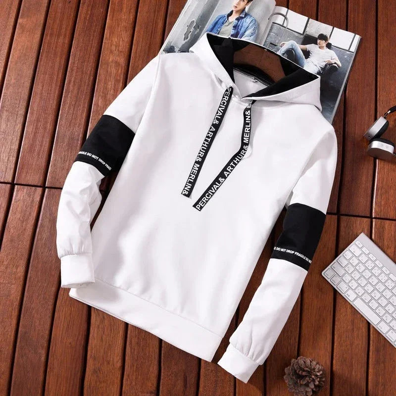 Men's Graphic Print Hoodie – Long Sleeve Pullover Sweatshirt