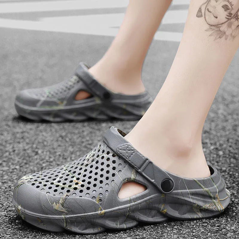 Men's EVA Beach Clogs – Breathable Plus Size Sandals