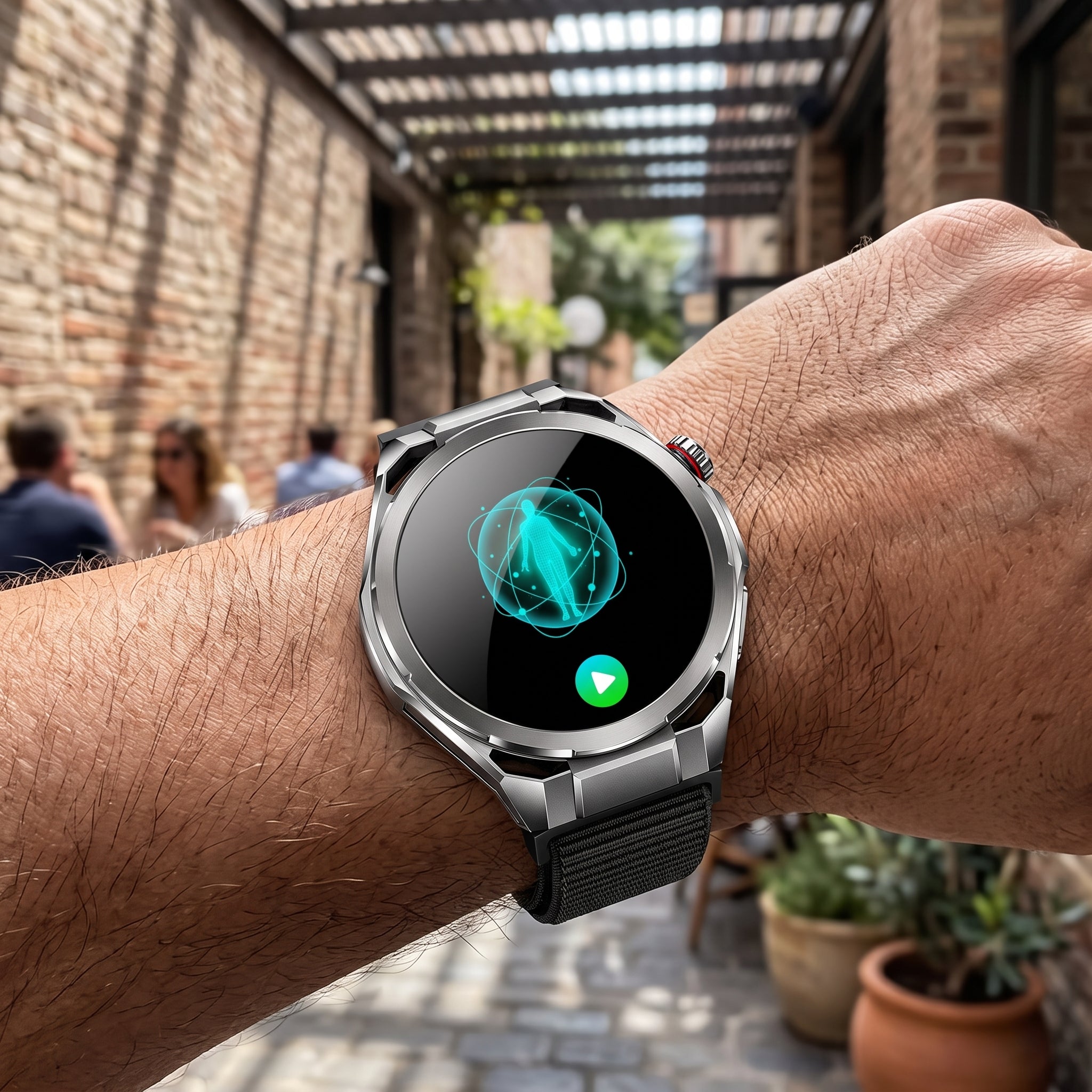AI Health Smart Watch – ECG, Blood Pressure & AMOLED Display