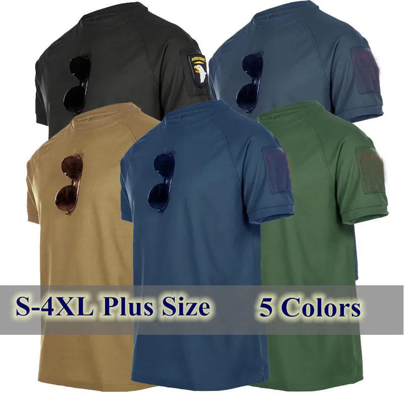 Men's Quick-Dry Tactical T-Shirt – Outdoor Hiking Tee