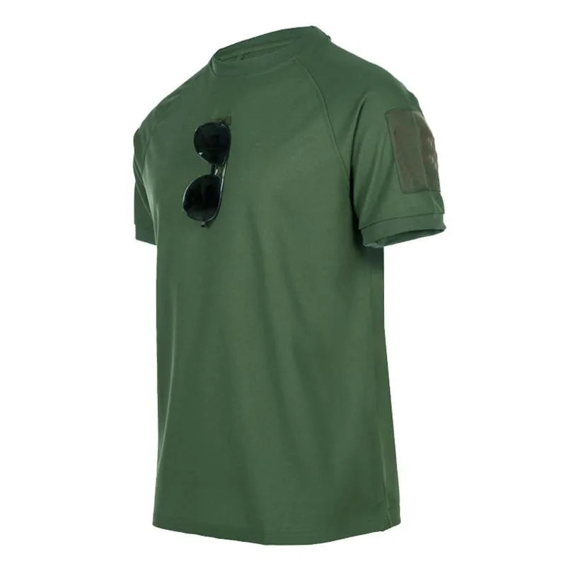 Men's Quick-Dry Tactical T-Shirt – Outdoor Hiking Tee