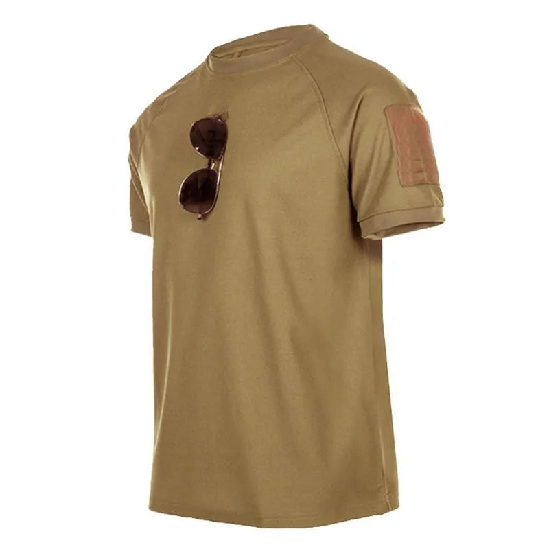 Men's Quick-Dry Tactical T-Shirt – Outdoor Hiking Tee